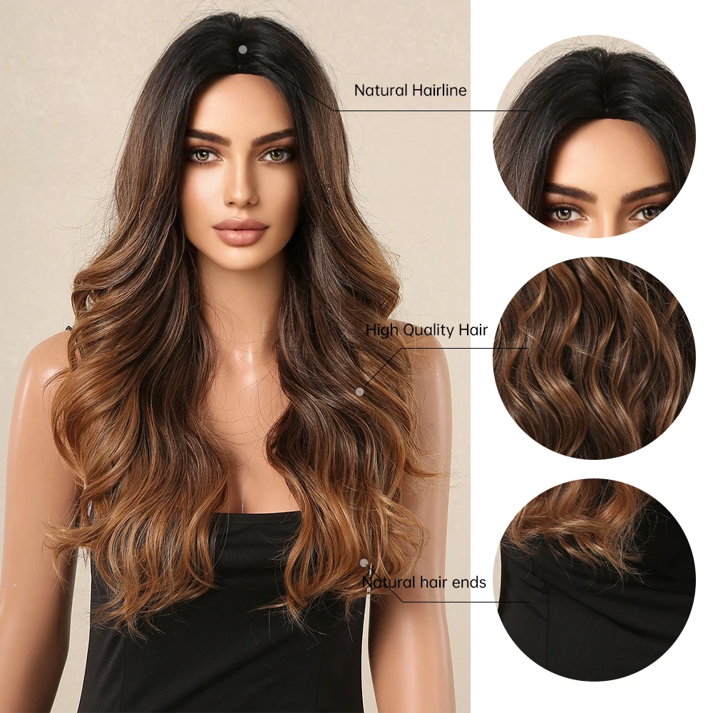 Chestnut-Brown-Long-Wave-Wig-Middle-Part-Synthetic-Wig-for-Women-Omrbe-Brown-Natural-Looking-Hair-1