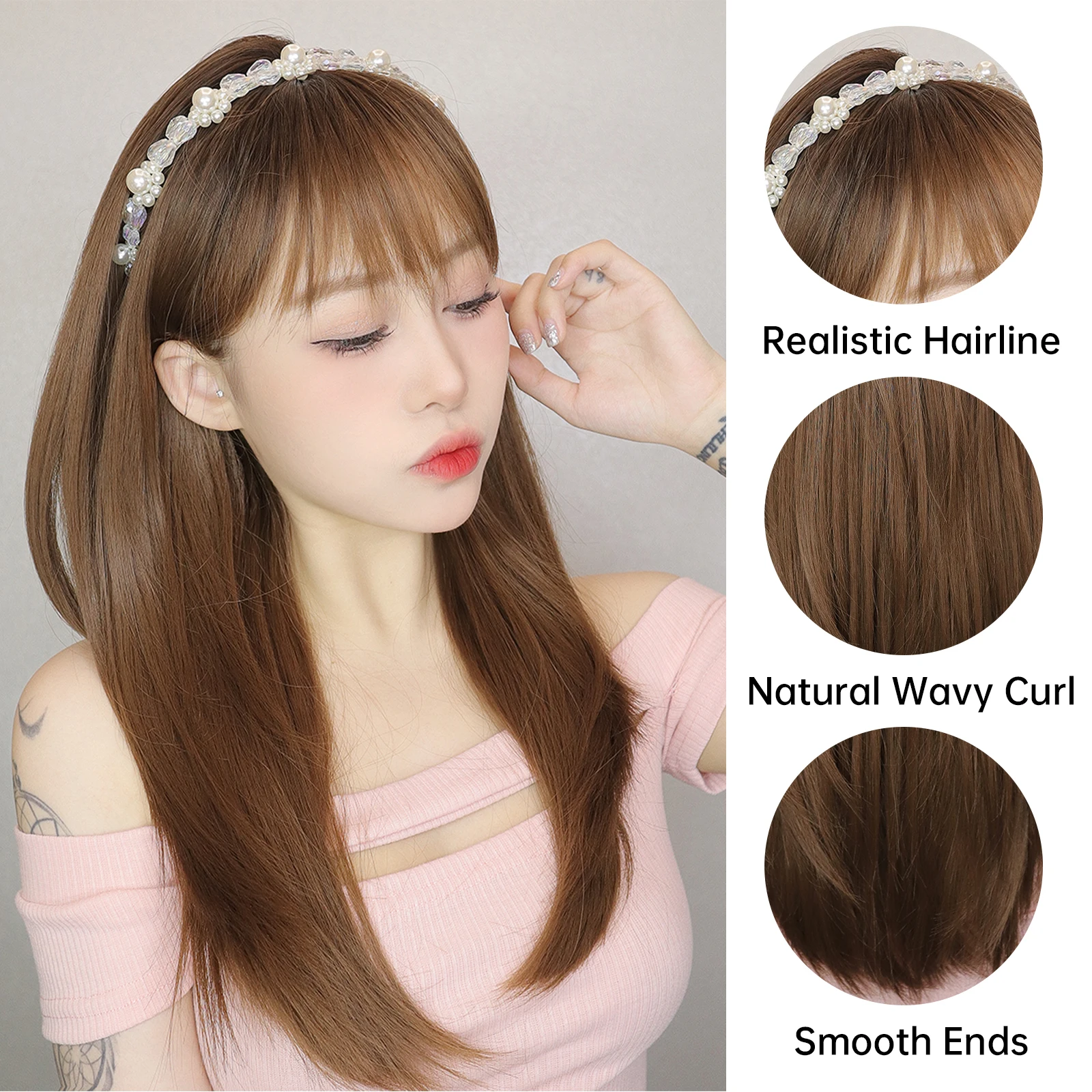 Light-Brown-Layered-Straight-Synthetic-Wigs-Long-Brown-Natural-Looking-Daily-Hair-Wig-High-Temperature-Fiber-2