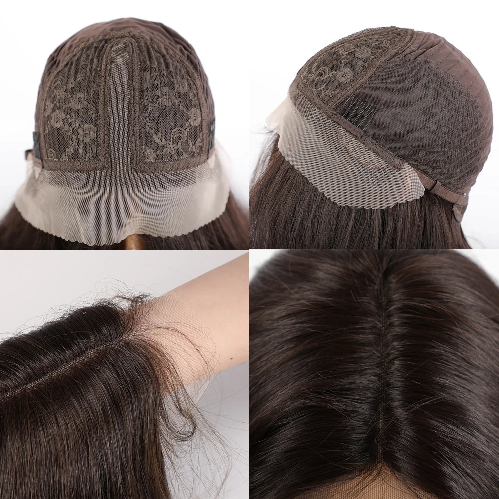 Long-Curly-Dark-Brown-Lace-Front-Wigs-Natural-Looking-Synthetic-Lace-Fake-Hair-for-Black-Women-5