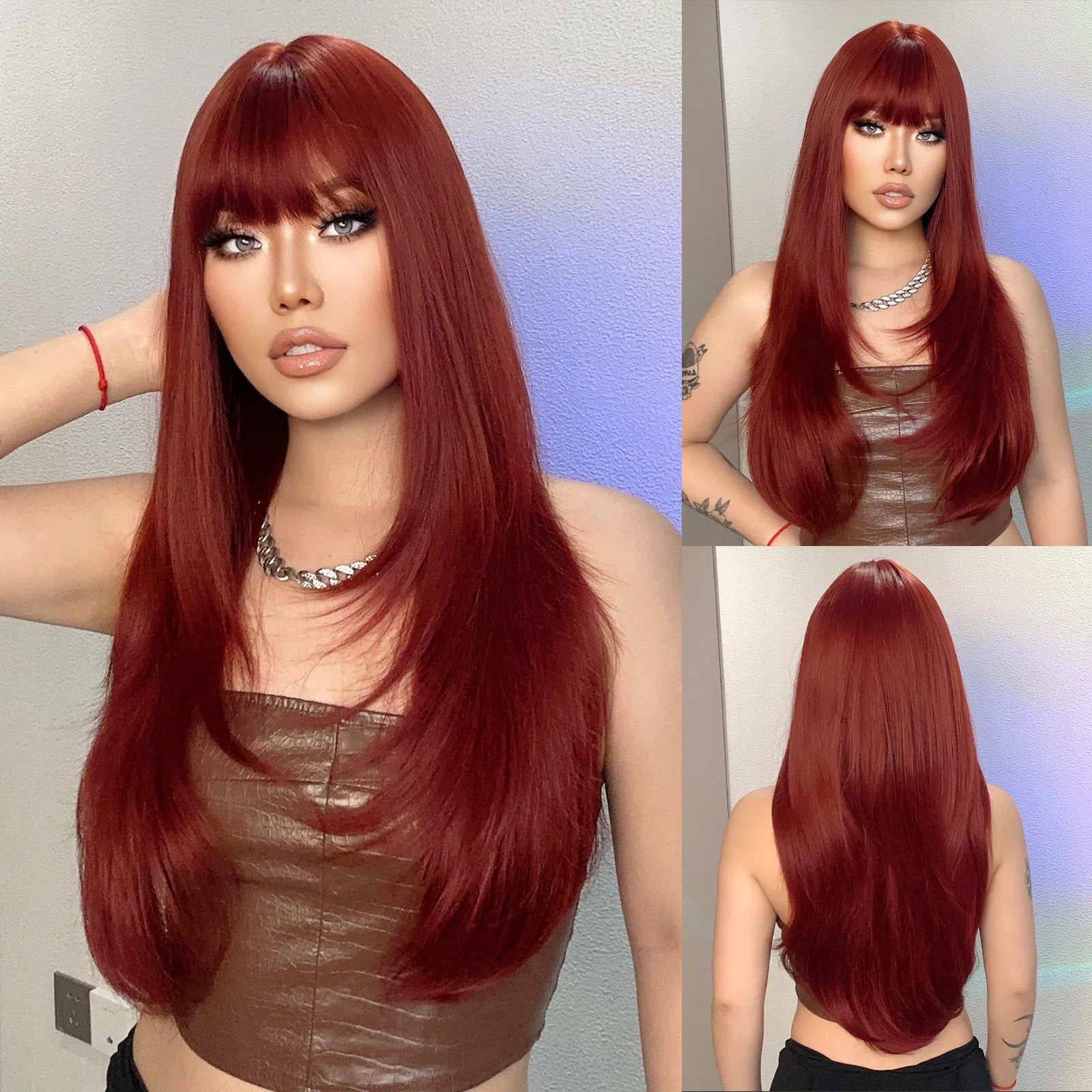 Long-Loose-Wave-Wigs-with-Bangs-Wine-Red-Colorful-Daily-Synthetic-Fake-Hair-for-Women-Soft