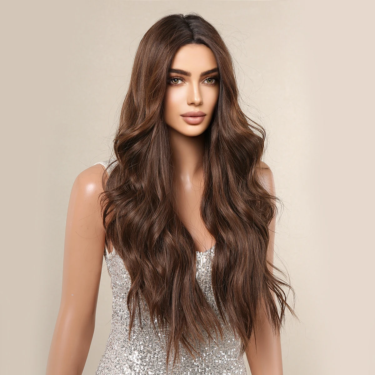 Long-Water-Wave-Natural-Wig-for-Women-Brown-Daily-Soft-Lace-Wigs-Silky-High-Density-Party-1