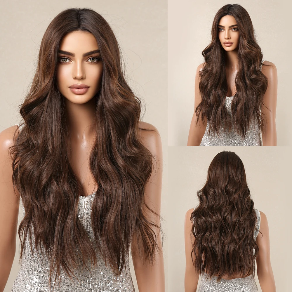 Long-Water-Wave-Natural-Wig-for-Women-Brown-Daily-Soft-Lace-Wigs-Silky-High-Density-Party