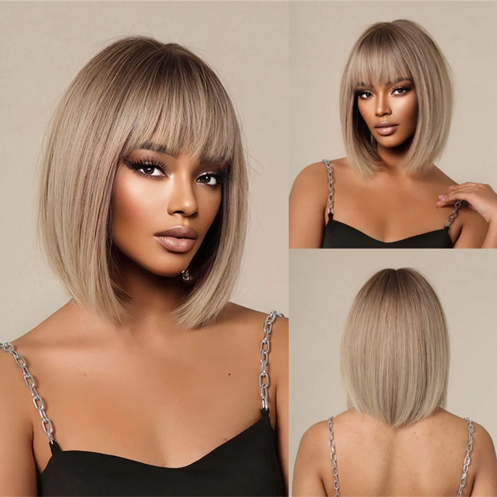 Short-Bob-Wig-Ombre-Blonde-Straight-Wig-with-Bangs-Natural-Synthetic-Hair-Wigs-for-Women-Daily